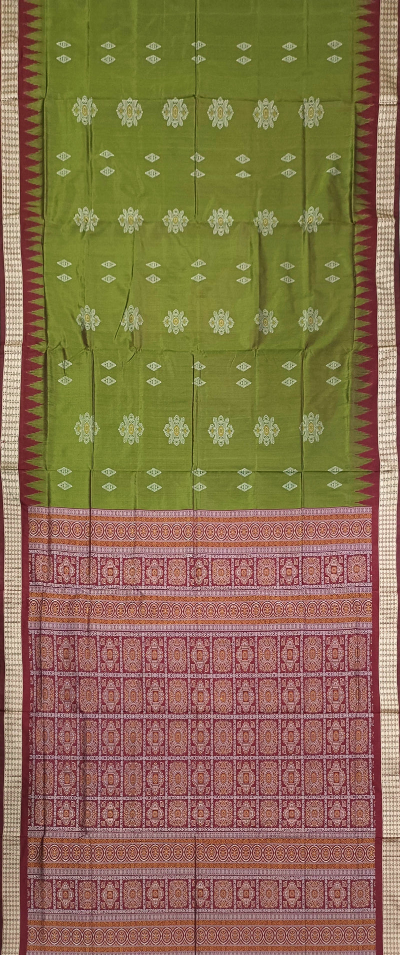 padam design bomkai silk saree with blouse piece