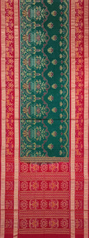 Flower pot design Sambalpuri cotton saree with blouse piece