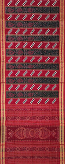 Exquisite Pasapali Sambalpuri cotton saree with blouse piece