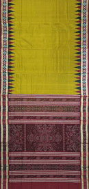 Pasapalli boarder design Sambalpuri silk saree with blouse piece