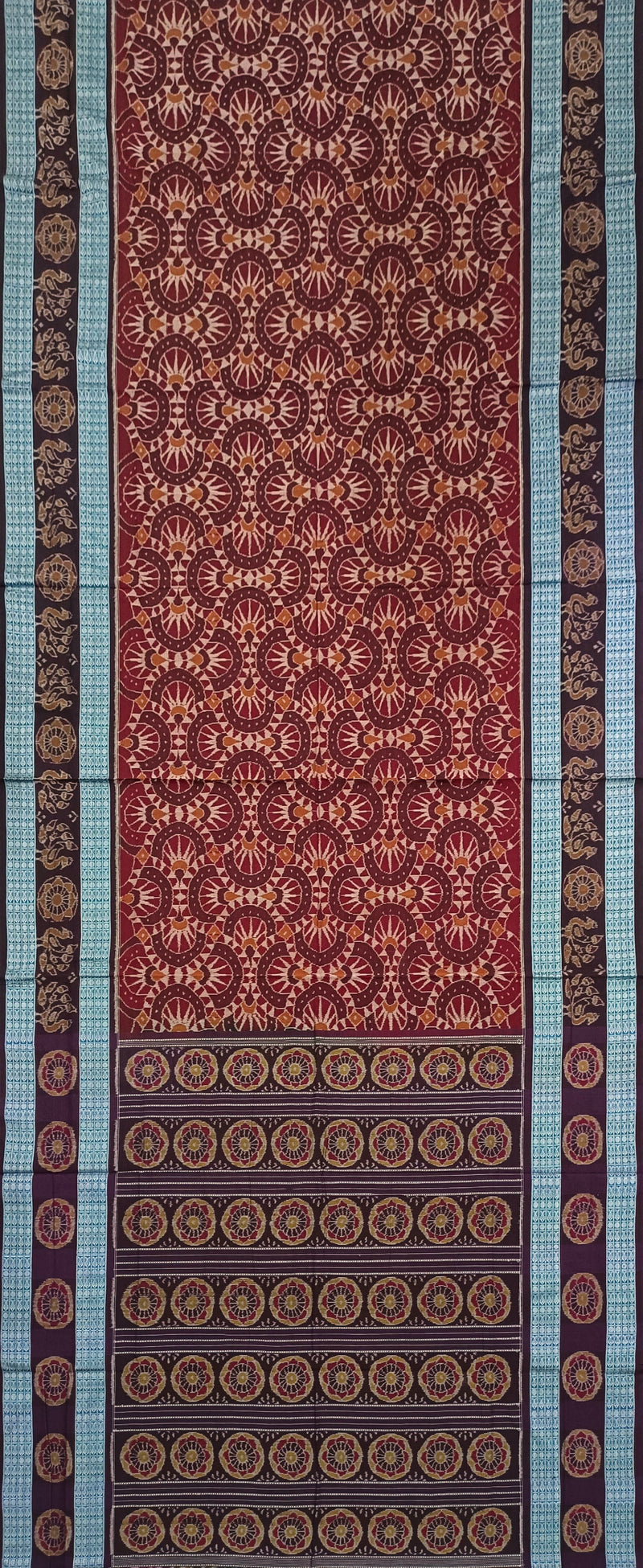 Sambalpuri cotton saree with blouse piece