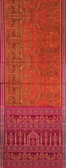 Animals design sambalpuri cotton saree with blouse piece