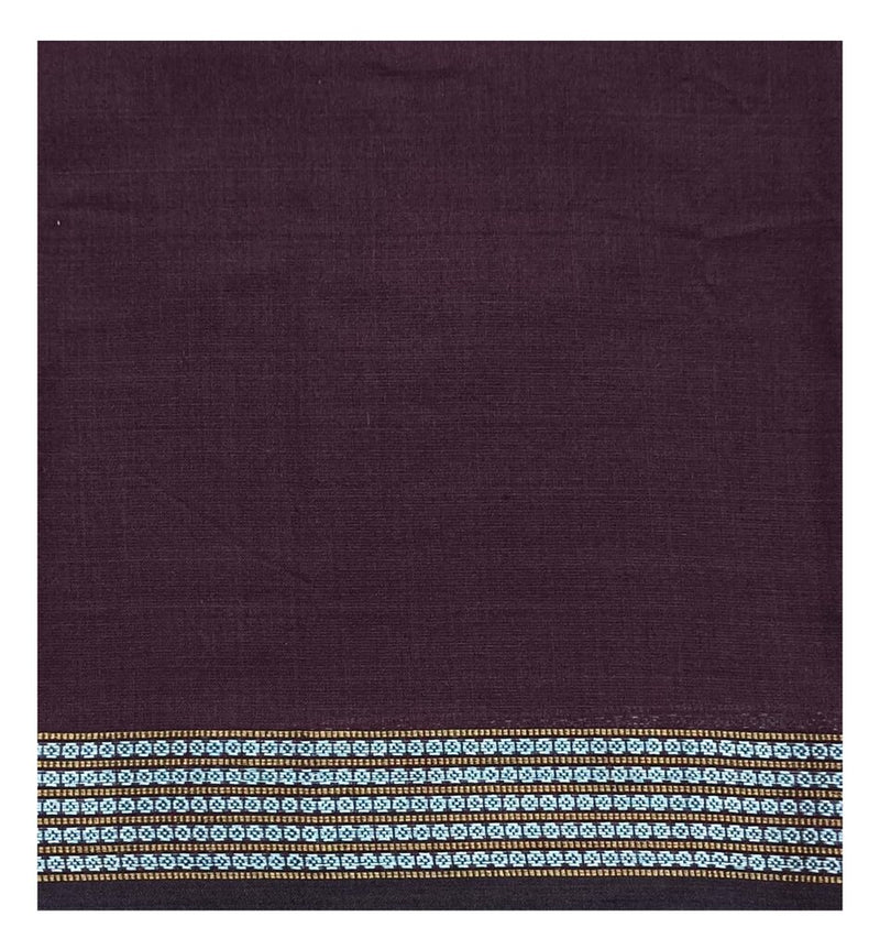 Sambalpuri Cotton Blouse Piece. 1 mtr, Color : Coffee color
