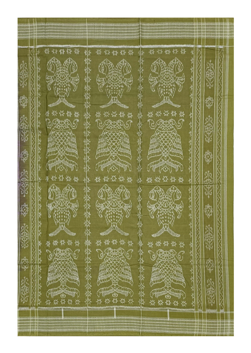 Sambalpuri cotton saree with blouse piece