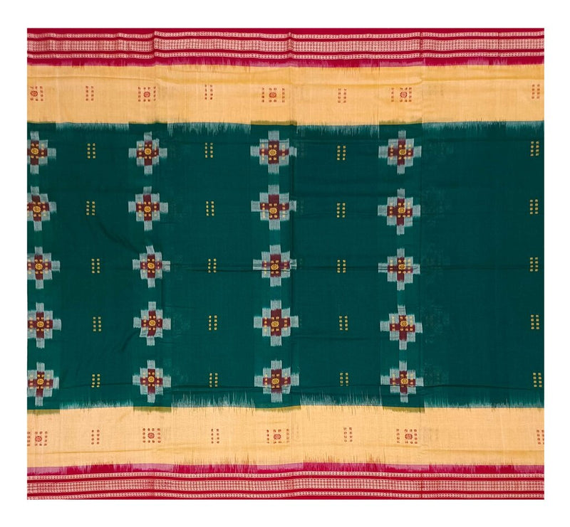 Bomkai cotton saree with blouse piece