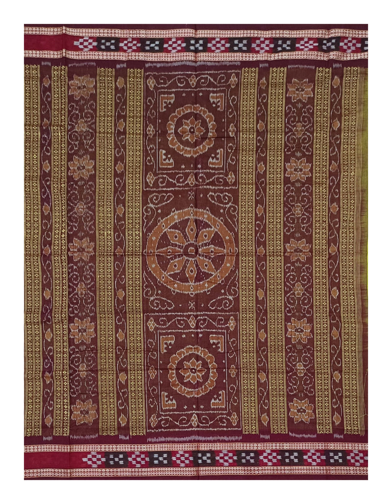 Bomkai Padam Saree with pasapali boarder(Blouse piece attached)