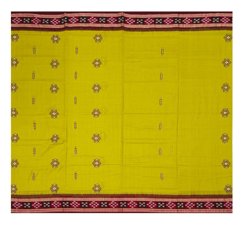 Bomkai Padam Saree with pasapali boarder(Blouse piece attached)