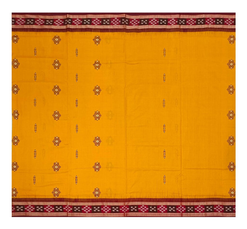 Bomkai Padam Saree with pasapali boarder(Blouse piece attached)