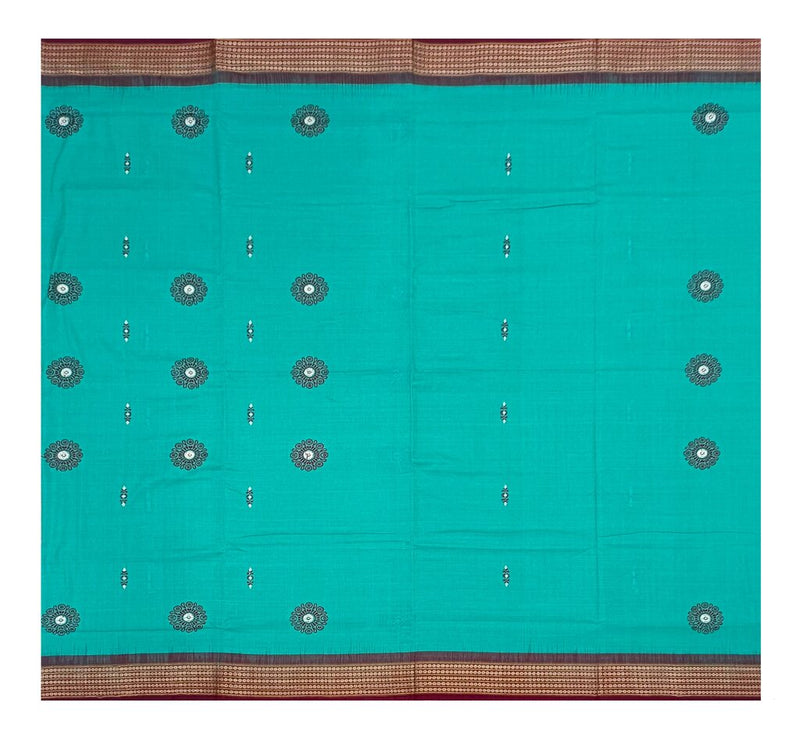 Padam motifs bomkai cotton saree with blouse piece