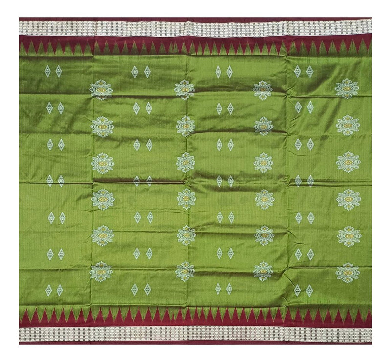 padam design bomkai silk saree with blouse piece