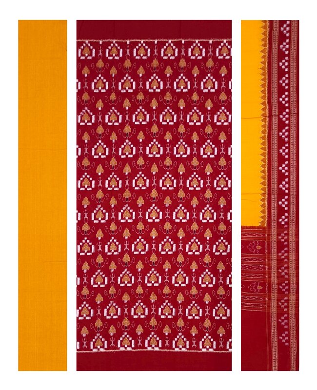 Premium Pasapali design sambalpuri cotton dress material set