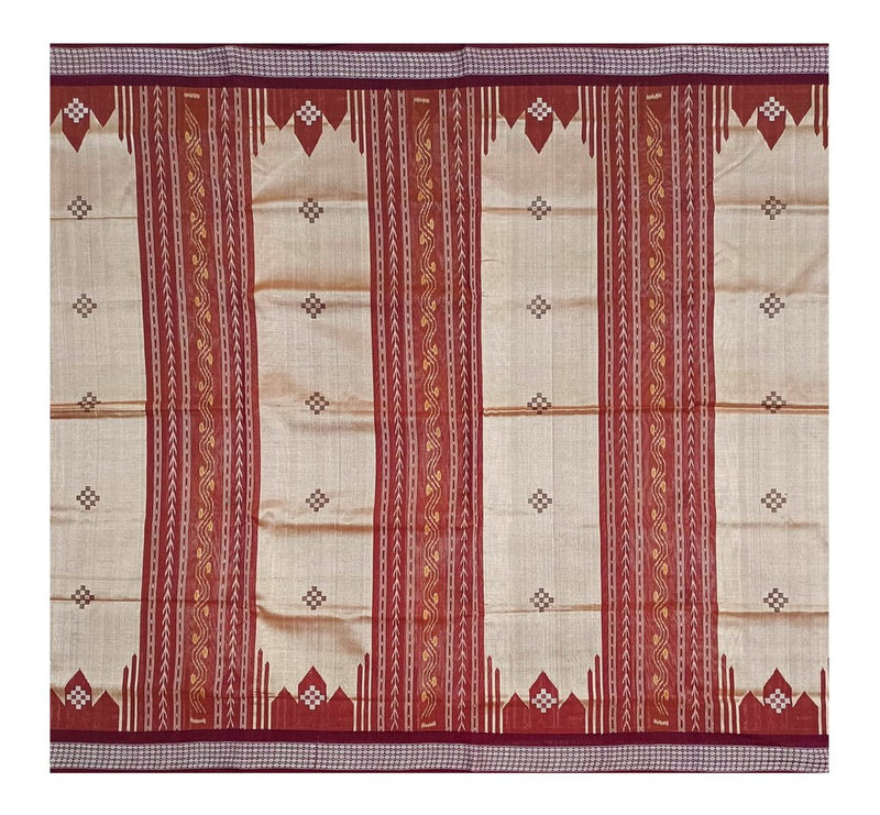 Sambalpuri silk bapta saree with blouse piece