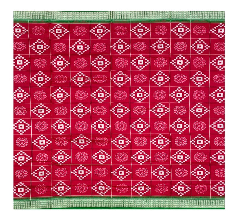 Pasapali design sambalpuri silk saree with blouse piece