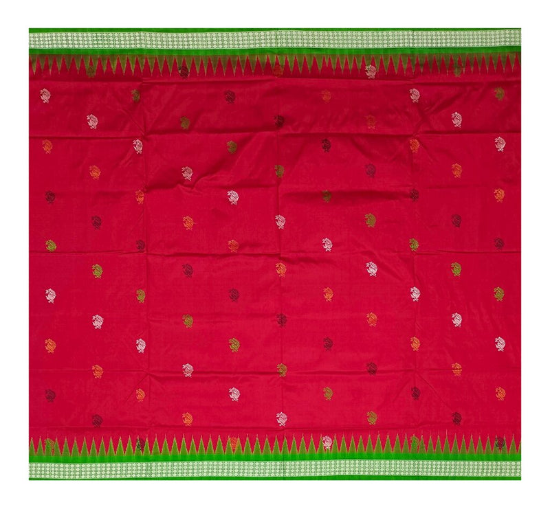 Bomkai silk saree with blouse piece