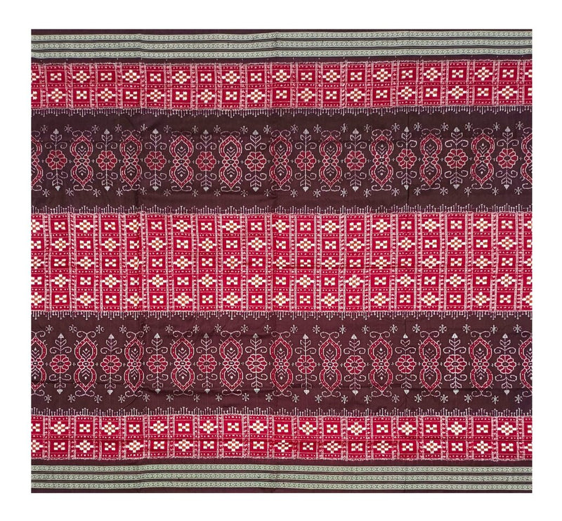 Pasapali design sambalpuri silk saree with blouse piece