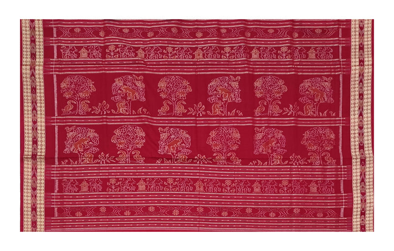 Sambalpuri cotton saree with blouse piece