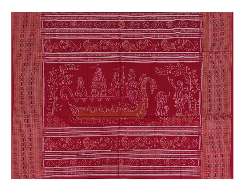 Sambalpuri cotton saree with blouse piece