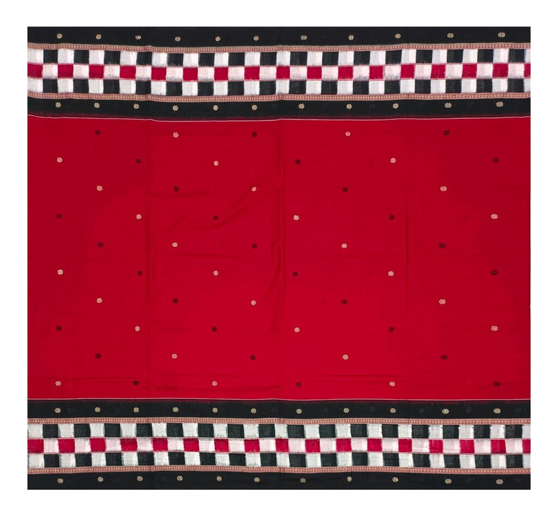 Bomkai cotton saree with blouse piece