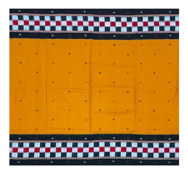 Bomkai cotton saree with blouse piece