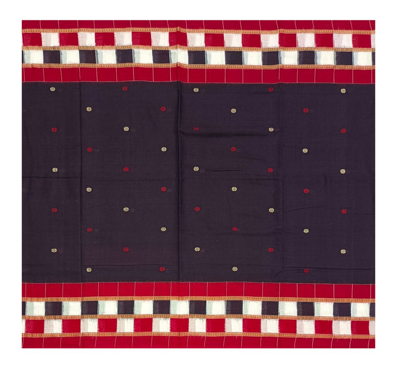 Bomkai cotton saree with blouse piece