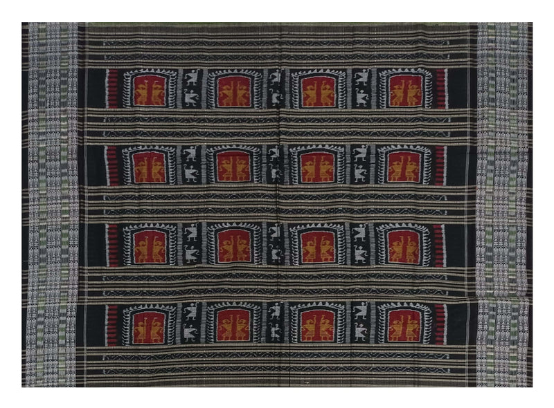 Sambalpuri cotton saree with blouse piece