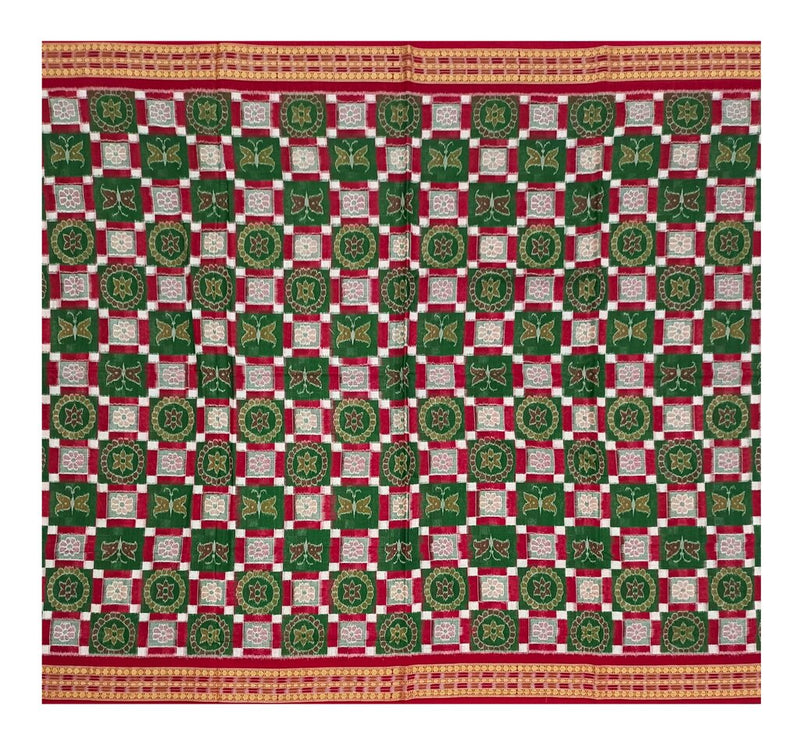 Sambalpuri cotton saree with blouse piece