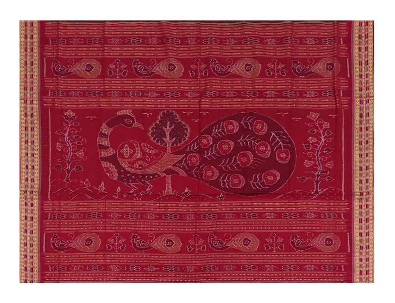 Sambalpuri cotton saree with blouse piece