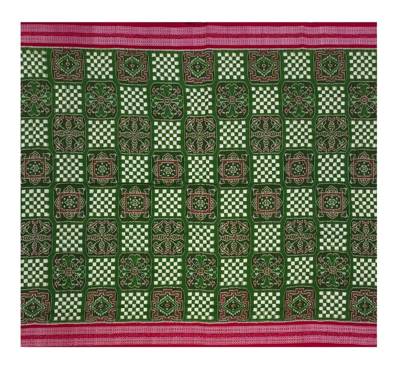 Sambalpuri cotton saree with blouse piece