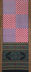 Pasapali design sambalpuri cotton saree with blouse piece