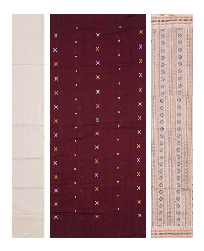 Bomkai cotton dress material set