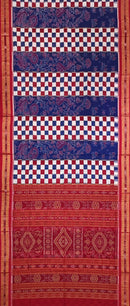 Exquisite Sambalpuri cotton saree with blouse piece