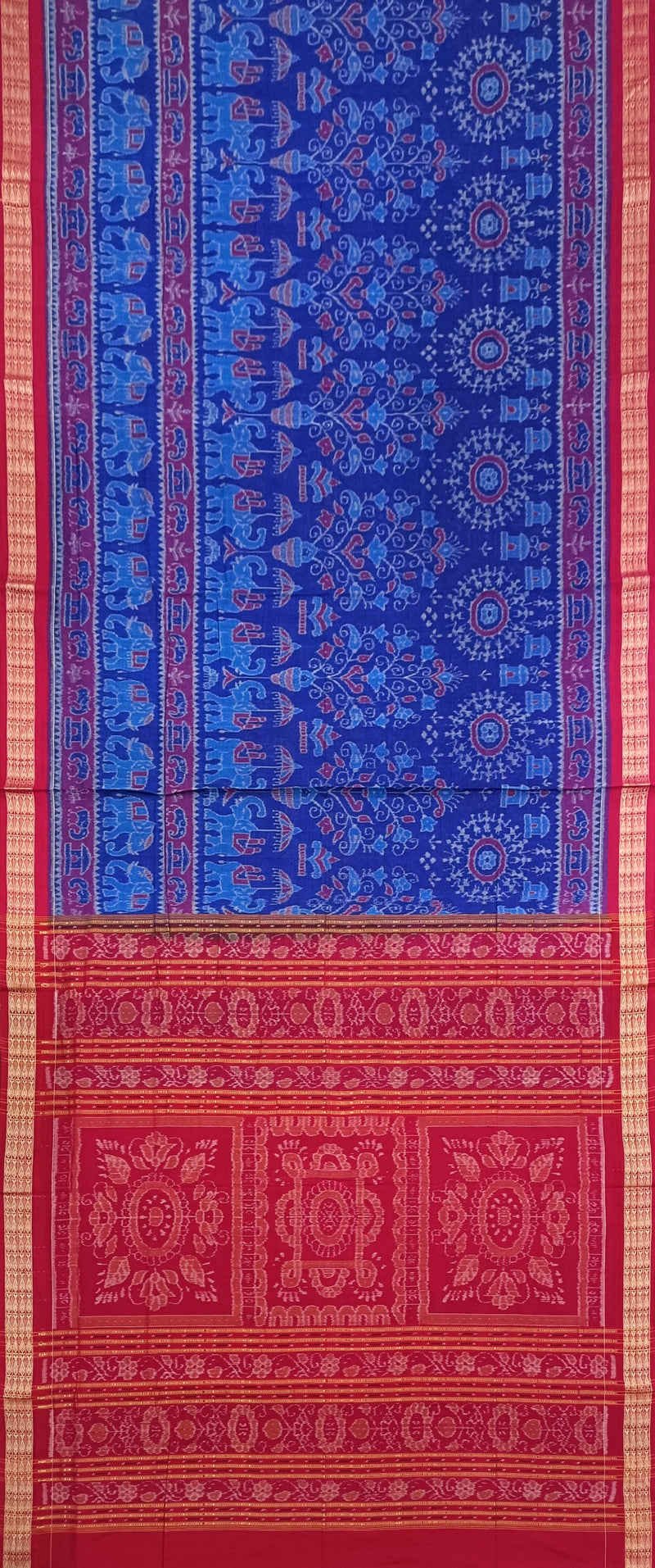 Beautiful Sambalpuri cotton saree with blouse piece