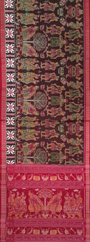 Exquisite Dalkhai Sambalpuri folk dance design sambalpuri cotton saree with blouse piece