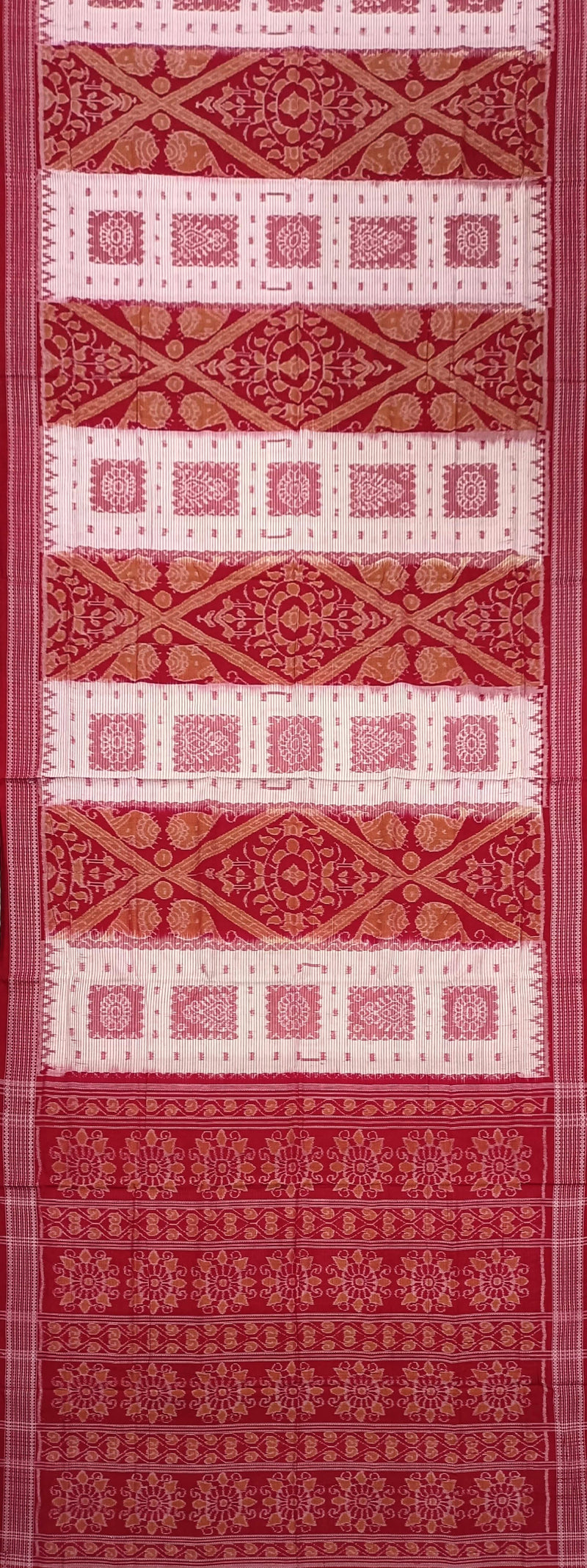 Sambalpuri cotton saree with blouse piece