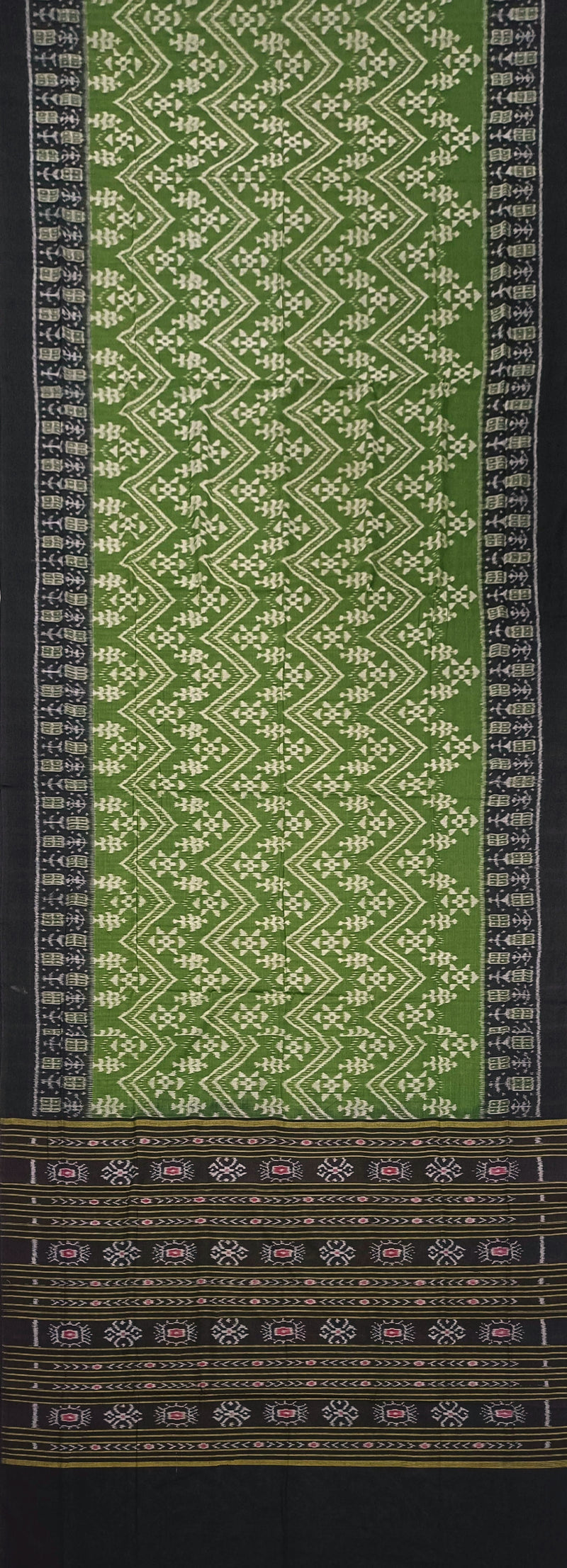 Plain boarder Sambalpuri cotton saree with blouse piece
