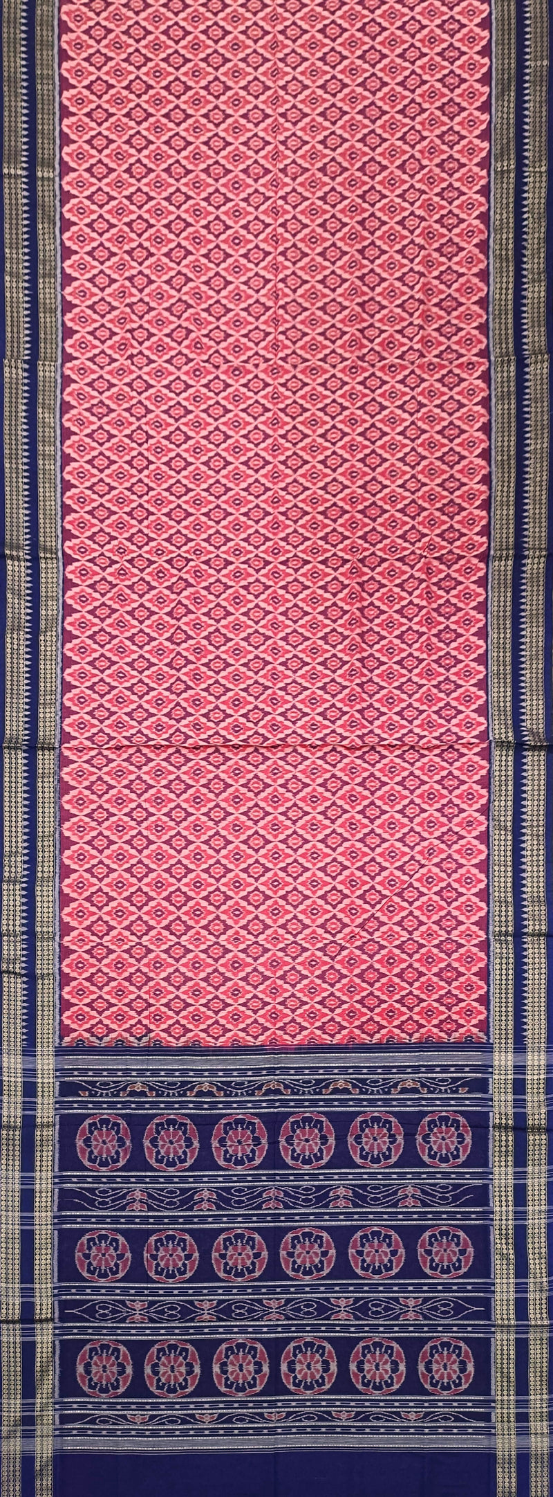 Sambalpuri cotton saree with blouse piece