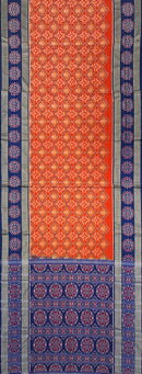Multi boarder Sambalpuri cotton saree with blouse piece