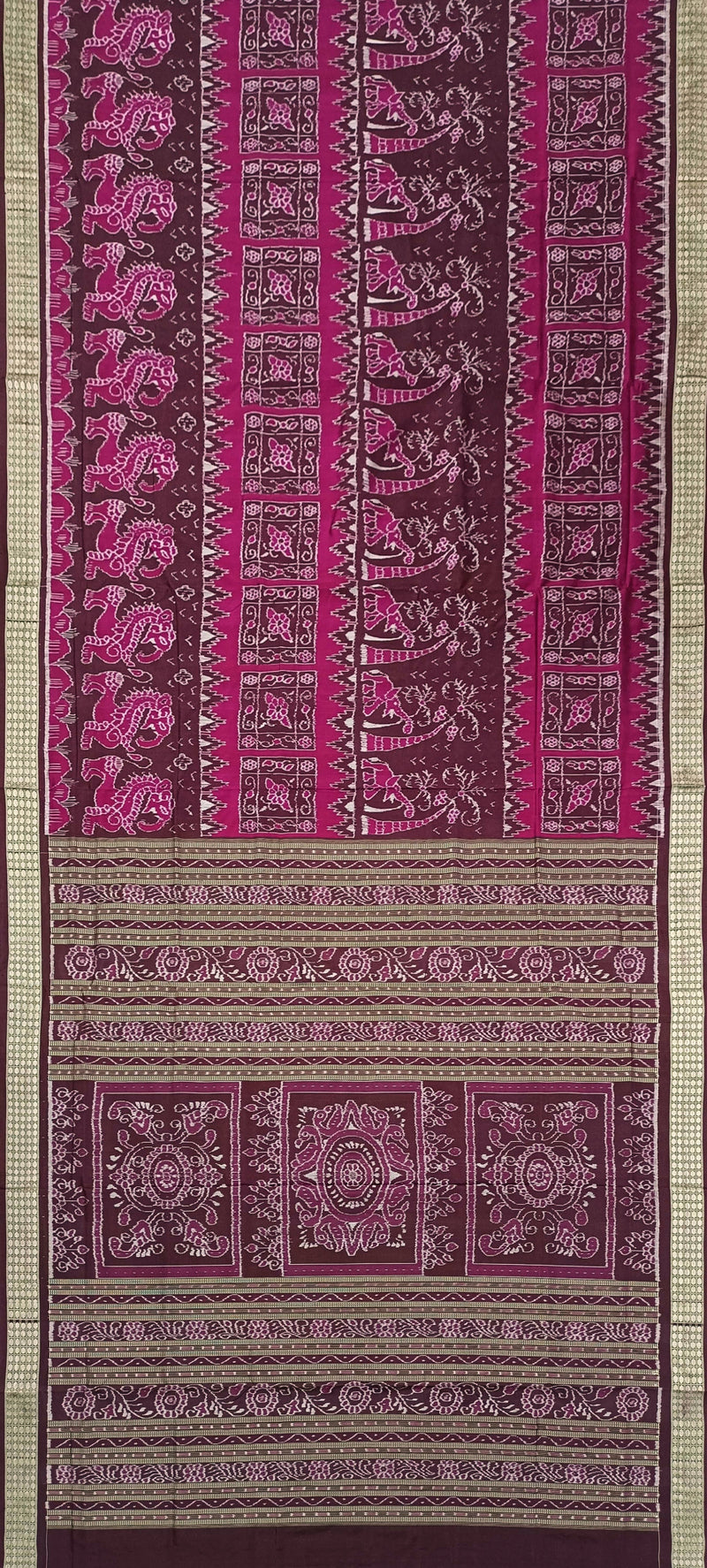 Beautiful sambalpuri silk saree with blouse piece