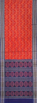 Beautiful Flower design Sambalpuri cotton saree with blouse piece
