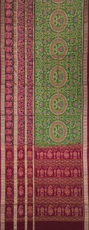 Exquisite Multi boarder Premium Sambalpuri cotton saree with blouse piece