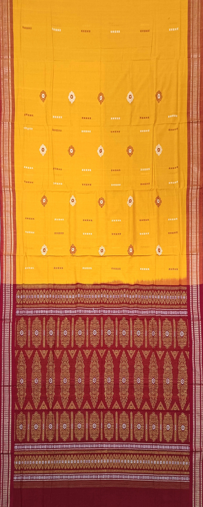 Padam deisgn bomkai cotton saree with blouse piece