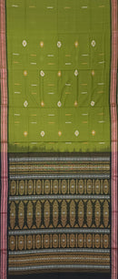 Padam deisgn bomkai cotton saree with blouse piece