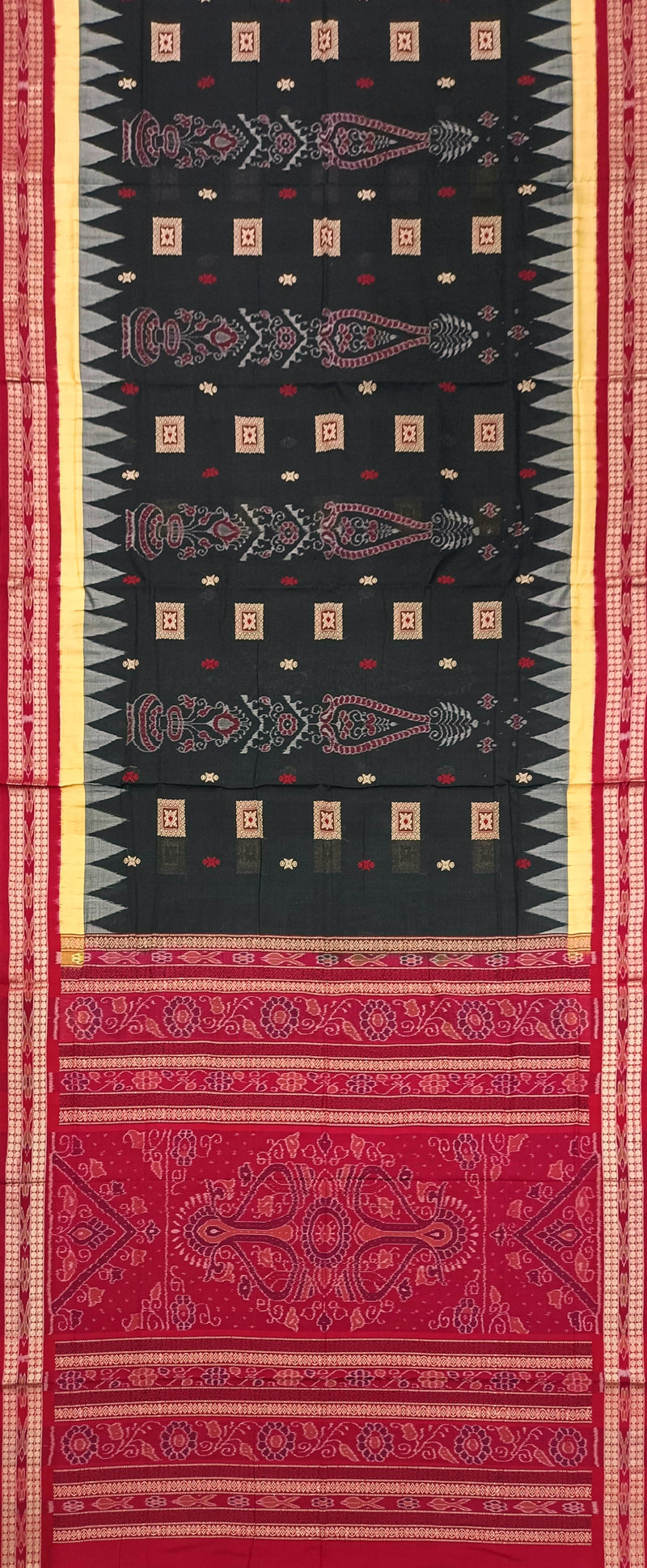 Bomkai cotton saree with blouse piece