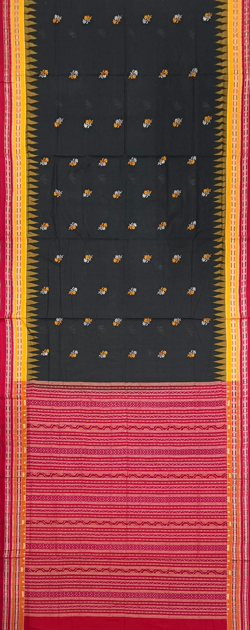 Bomkai cotton saree with blouse piece