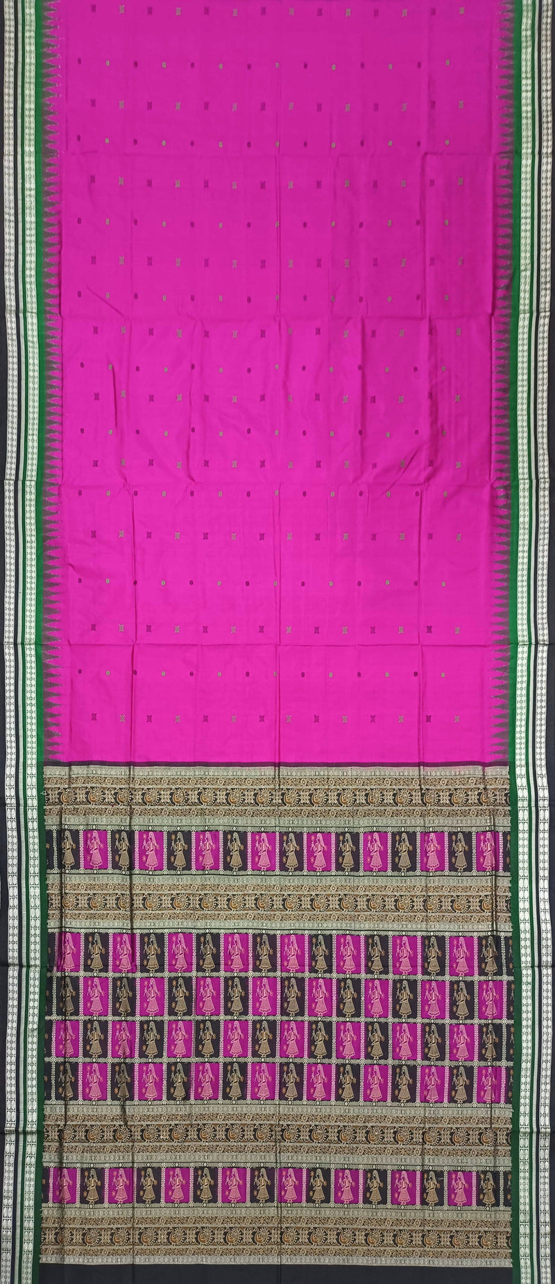 Bomkai silk saree with blouse piece