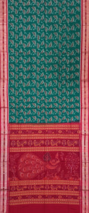 Exquisite  Umbrella design Sambalpuri cotton saree with blouse piece