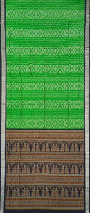 Half Half design Bomkai silk saree with blouse piece