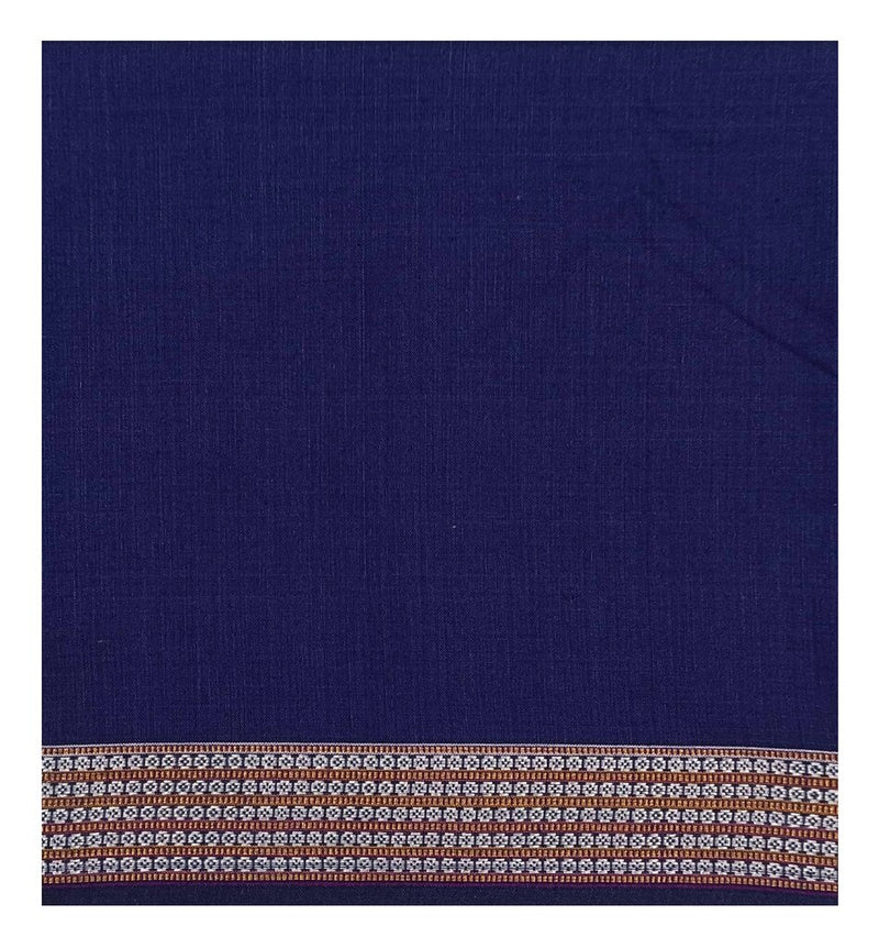 Sambalpuri cotton Blouse Piece. 1 mtr, Color : Mid night Blue
