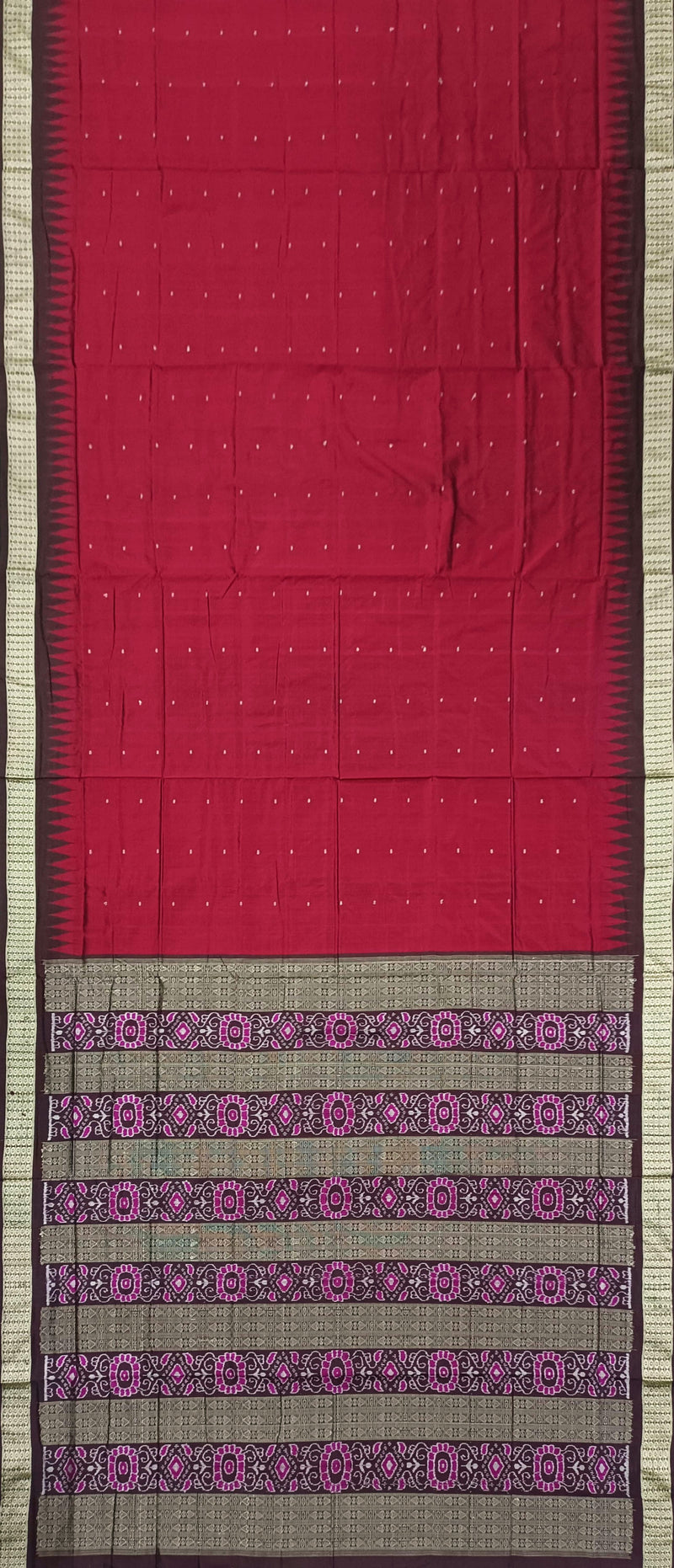 Sambalpuri silk saree with blouse piece