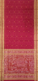 Half Tissue Sambalpuri silk saree with blouse piece